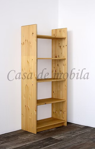 Massivholz regal Axel schmal 60x140x30cm kiefernholz massiv gelaugt geölt casademobila goslar