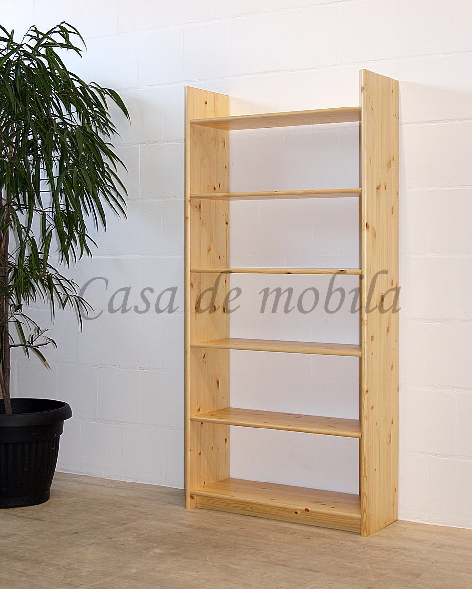 AXEL 80 cm – hohes Regal Holzregal axel 80x170x30cm kiefernholz massiv natur lackiert casademobila goslar