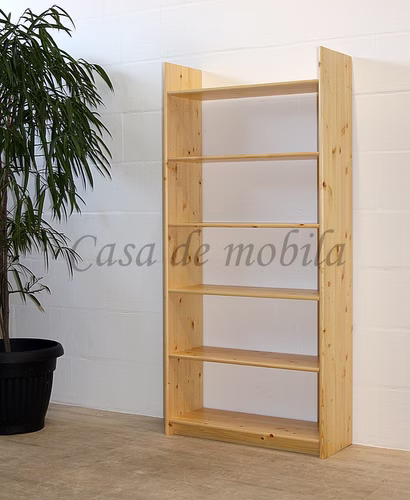 Holzregal axel 80x170x30cm kiefernholz massiv natur lackiert casademobila goslar