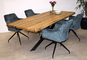 esstisch mit schwarzer epoxidharz unikat Wildeiche massiv natur geölt metallbeinen industrie look casademobila goslar esstisch mit schwarzer epoxidharz unikat Wildeiche massiv natur geölt metallbeinen industrie look casademobila goslar