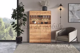 Massivholz schrank mit glastüren II 100x145x40cm GOSE 2türig Wildeiche massiv natur geölt Casademobila Goslar Massivholz schrank mit glastüren II 100x145x40cm GOSE 2türig Wildeiche massiv natur geölt Casademobila Goslar