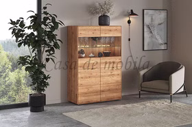 Massivholz Vitrinenschrank II 100x145x40cm GOSE 2türig Wildeiche massiv natur geölt Casademobila Goslar Massivholz Vitrinenschrank II 100x145x40cm GOSE 2türig Wildeiche massiv natur geölt Casademobila Goslar