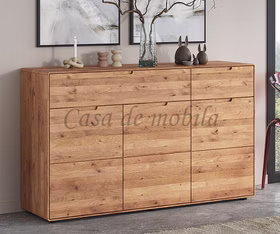 Kommode III 3türig GOSE 149x91x40cm rustikale Wildeiche massiv natur geölt mit abgerundeten Kanten Casademobila Goslar Kommode III 3türig GOSE 149x91x40cm rustikale Wildeiche massiv natur geölt mit abgerundeten Kanten Casademobila Goslar