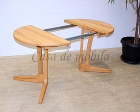 Ausziehtisch rund 120/170/220x75x120cm DORA Natur geölt ausziehbarer esstisch DORA kernbuche massiv natur geölt in Goslar bei Casademobila