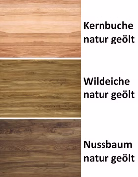 Ausziehtisch rund 120/170/220x75x120cm DORA Natur geölt Rott Holzmuster Kernbuche Wildeiche Nussbaum massiv natur geölt in Goslar bei Casademobila