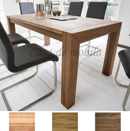 Tisch ausziehbar 100 cm ANTIGUA Massivholz natur geölt