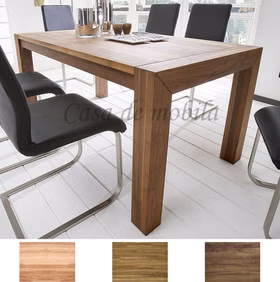 Ausziehtisch ANTIGUA ab.120 mit 100 cm Klappeinlage massiv geölt Nußbaum, Wildeiche, Kernbuche Ausziehtisch ANTIGUA ab.120 mit 100 cm Klappeinlage massiv geölt Nußbaum,Eiche,Buche Casa de mobila Goslar