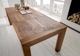 Ausziehtisch 140x90 mit 100 cm Klappeinlage ANTIGUA Nußbaum massiv Natur geölt Ausziehtisch 140x90 mit 100 cm Klappeinlage ANTIGUA Nußbaum massiv Natur geölt Casa de mobila Goslar