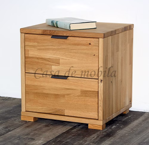 Massivholz Nachtkommode mit schubladen Marco 38x40x35cm Eiche massiv natur geölt parkettverleimt Casademobila Goslar Massivholz Nachtkommode mit schubladen Marco 38x40x35cm Eiche massiv natur geölt parkettverleimt Casademobila Goslar