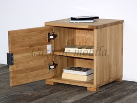 Würfel-Schrank 38x40x35cm MARCO Wildeiche massiv geölt Nachtkommode mit einlegeboden MARCO 38x40x35cm Wildeiche massiv geölt parkettverleimt Casa de mobila Goslar