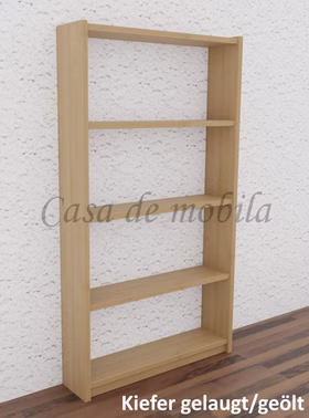 Massivholz Bücherregal geringe tiefe CONTRA 89x159x21cm Kiefer massiv gelaugt geölt Casademobila Goslar Massivholz Bücherregal geringe tiefe CONTRA 89x159x21cm Kiefer massiv gelaugt geölt Casademobila Goslar