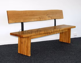 massive holzbank 220cm mit rückenlehne aus wildeiche natur geölt halterung schwarz beine eiche casademobila goslar massive holzbank 220cm mit rückenlehne aus wildeiche natur geölt halterung schwarz beine eiche casademobila goslar