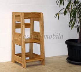 Massivholz kinder Lernturm MONTESSORI 40x89x52cm Eiche massiv natur geölt Casademobila Goslar Massivholz kinder Lernturm MONTESSORI 40x89x52cm Eiche massiv natur geölt Casademobila Goslar