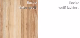 Holzmuster Buche natur geölt Buche weiß lackiert