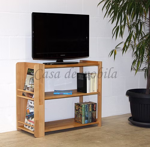 Massivholz Kinderregal MONTESSORI 90x75x38cm Eiche oder Buche massiv natur geölt oder weiß Casademobila Goslar