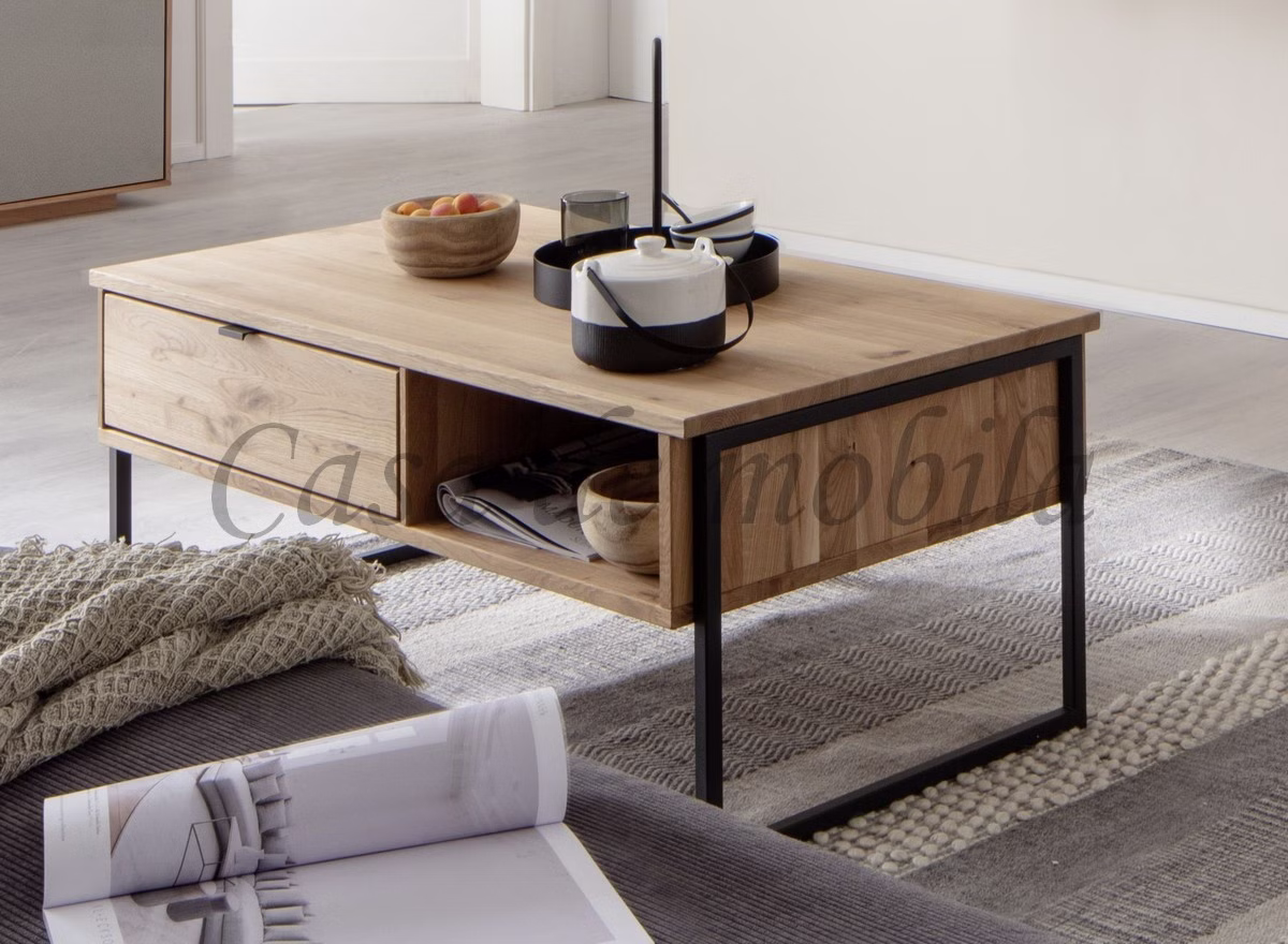 Couchtisch FÖHR 110x60x45cm Wildeiche massiv Roheffekt geölt Alois Garthau Casademobila Goslar Couchtisch FÖHR 110x60x45cm Wildeiche massiv Roheffekt geölt Alois Garthau Casademobila Goslar