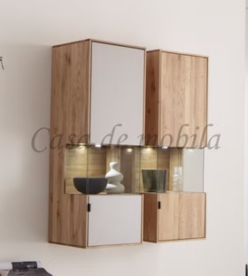 Hängeschrank mit Glas FÖHR 48x131x40cm Wildeiche massiv Roheffekt geölt Lack taupe Alois Garthaus casademobila Goslar Rechtsanschlag Hängeschrank mit Glas FÖHR 48x131x40cm Wildeiche massiv Roheffekt geölt Lack taupe Alois Garthaus casademobila Goslar Rechtsanschlag