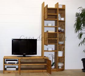 TV-Regal-200x217x46cm-Kiefer-massiv-gelaugt-geoelt-6-Projekt910-1R-19-M1schwarz-2.jpg Massivholz TV-schrank mit Regalaufsatz CONTRA 200x217/46x46/33cm Kiefer massiv gelaugt geölt Casa de mobila Goslar