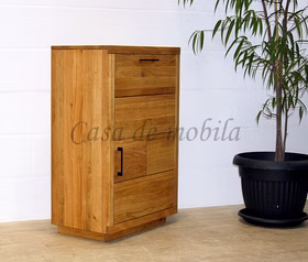 Flurkommode 1 türig rechts WINDSOR 69x104x40cm Eiche massiv natur geölt Casa de mobila Goslar