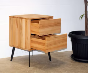 Nachtschrank mit Metallfüßen M3 WALK IN 46x66x42cm Kernbuche massiv natur geölt Casa de mobila Goslar Nachtschrank mit Metallfüßen M3 WALK IN 46x66x42cm Kernbuche massiv natur geölt Casa de mobila Goslar