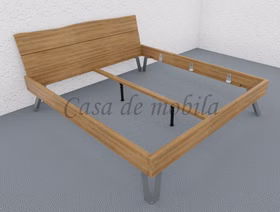 Holzbett NAVARRA mit metallbeine Wildeiche massiv natur geölt mit Kopfteil niedrig Baumkante Casa de mobila Goslar Holzbett NAVARRA mit metallbeine Wildeiche massiv natur geölt mit Kopfteil niedrig Baumkante Casa de mobila Goslar