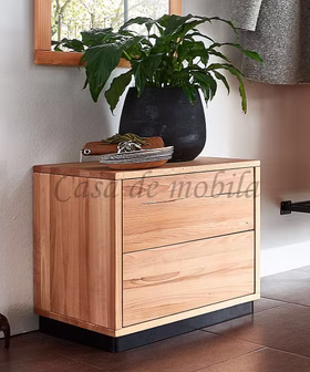 Kleine Schubladenkommode mit Metallsockel M10 WALK IN Tjornbo 46x48x42cm Kernbuche massiv geölt Dielenkommode schmal mit Metallsockel M10 WALK IN Tjornbo 46x48x42cm Kernbuche massiv geölt