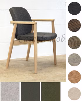 Armlehnstuhl gepolstert Wolle 58x83x60cm COSTNER Esche massiv geölt Armlehnstuhl gepolstert Wolle COSTNER 58x83x60cm Esche massiv weiß grau natur braun schwarz geölt Casademobila Goslar