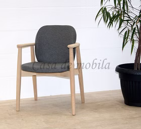 Armlehnstuhl gepolstert Wolle 58x83x60cm COSTNER Esche massiv geölt Armlehnstuhl gepolstert Wolle COSTNER 58x83x60cm Esche massiv weiß geölt Casademobila Goslar