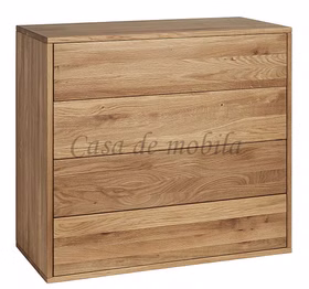 Massivholz Hängeschrank mit 4 schubladen 90x81x42cm WALK IN Wildeiche massiv natur geölt Casa de mobila Goslar