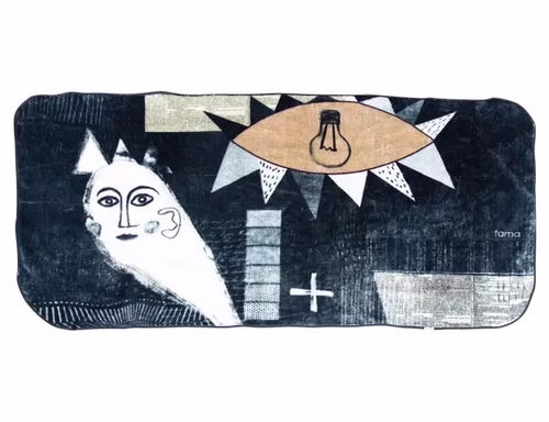 Flauschige Decke GUERNICA, 120x230cm, FAMA, Arty Edition, Picasso