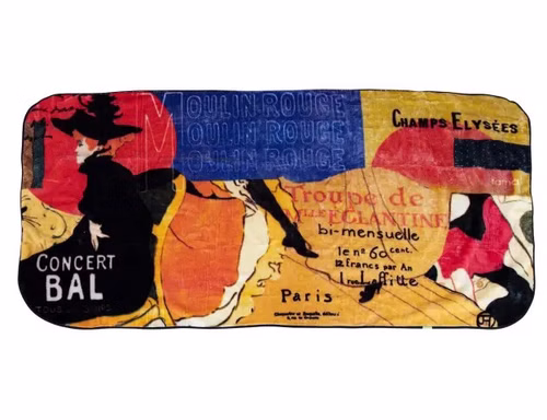 Flauschige Decke LAUTREC, 120x230cm, FAMA, Arty Edition