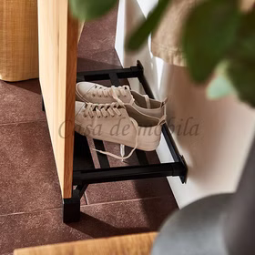 Garderobe Metallbeine M9, 46x177cm WALK IN Wildeiche geölt WALKIN Metallablage Casa de mobila Goslar