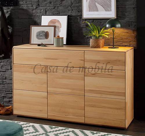 Kommode III 149x89x40cm OKER Kernbuche geölt Massivholz Kommode III 149x89x40cm OKER Kernbuche massiv natur geölt Casa de mobila Goslar