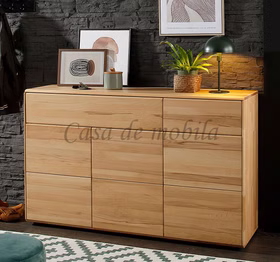Kommode III 149x89x40cm OKER Kernbuche geölt Massivholz Kommode III 149x89x40cm OKER Kernbuche massiv natur geölt Casa de mobila Goslar