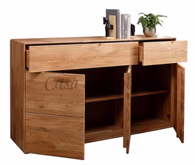 Wäscheschrank 3-türig, runde ecken 149x91x40cm Wildeiche massiv natur geölt Wäscheschrank 3-türig, runde ecken 149x91x40cm Eiche massiv natur geölt Casa de mobila Goslar