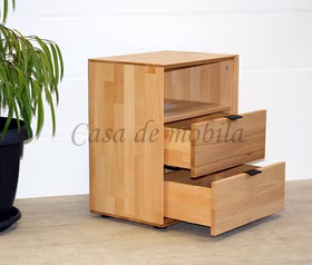 Nachtkommode-Kernbuche-massiv-geoelt-Mercur-C-02-KB-G-06-5.jpg Massivholz Nachtschrank mit 2 Schubladen metallgriff 06 MERCUR 50x63x37cm Kernbuche massiv natur geölt Casa de mobila Goslar