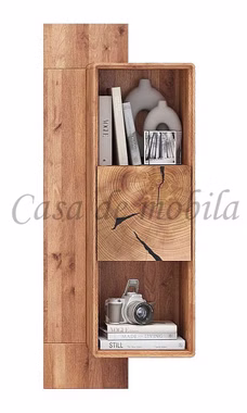 Massivholz Hängeschrank 104x146x22cm HARZ Eiche massiv mit Stirnholz Tür Casa de mobila Goslar