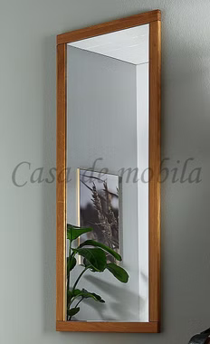 Hängespiegel mit Holzrahmen 46x119x2cm WALK IN Wildeiche natur geölt Casa de mobila Goslar