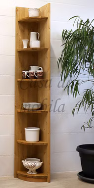Abschlussregal CONTRA 36x217x33cm holz Kiefer massiv gelaugt geölt Casa de mobila Goslar
