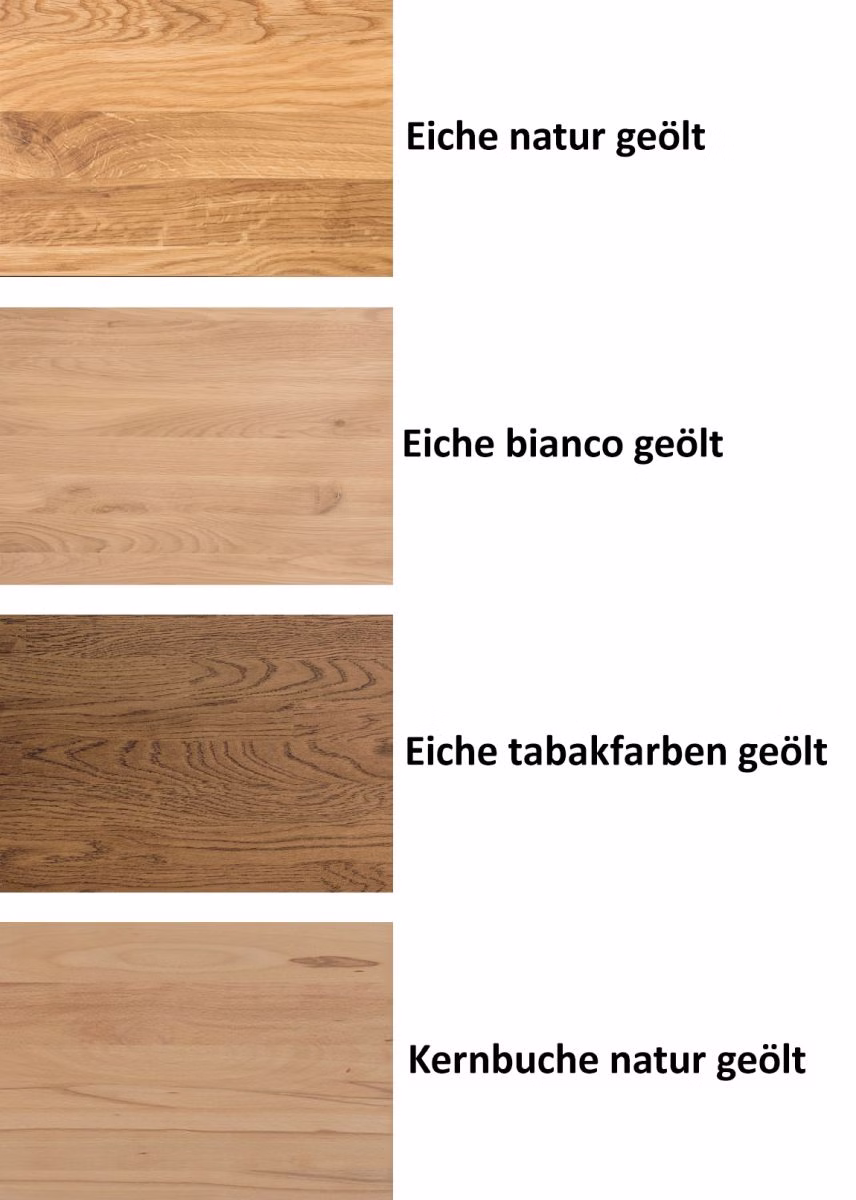 Bücherregal mit 4 offene Fächer 46x132x32cm MIDO Massivholz geölt MIDO holzmuster Casa de mobila Goslar