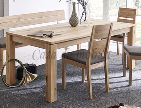 Ausziehtisch IDEAL Asteiche massiv bianco geölt Ausziehtisch IDEAL ab 140 bis 240cm rustikale Asteiche massiv bianco geölt Casa de mobila Goslar
