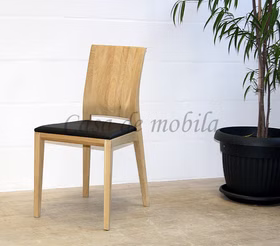 Stuhl mit polster 44x89x54cm ZARA Asteiche bianco geölt Echtleder Esszimmerstuhl gepolster 44x89x54cm ZARA Asteiche bianco geölt Echtleder Casa de mobila Goslar