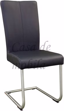 Schwingstuhl DIANA3 45x100x60cm Lederbezug Toledo Metallgestell Carega Design 2 freischwinger stuhl DIANA3, schwarzes Toledo Leder Carega Design