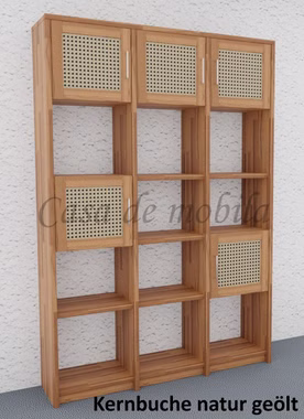 Regal-Kernbuche-natur-geoelt-Contra-5-Projekt956-50-M1.jpg Massivholz Aktenregal mit Holztüren Wiener Geflecht CONTRA 136x199x33cm kernbuche massiv natur geölt Casa de mobila Goslar