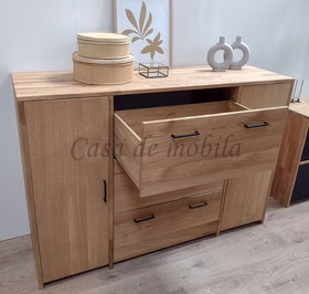 Kommode 3 türig und 3 große schubladen 178x123x46cm CONTRA Massivholz kommode 3 türig und 3 große schubladen CONTRA 178x123x46cm wildeiche massiv bianco geölt Casa de mobila Goslar