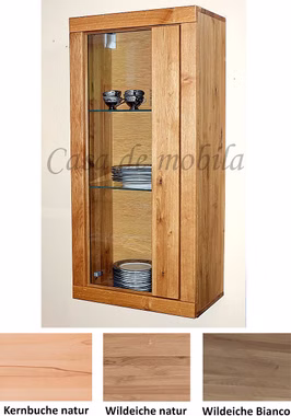 Haengevitrine-Wildeiche-Kernbuche-massiv-Horizont-414144-WE-EH.jpg Hängevitrine rechts HORIZONT 58x122x35cm Kernbuche oder Wildeiche massiv natur oder bianco geölt Casa de mobila Goslar