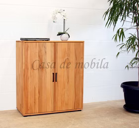 Wäschekommode 2-türig 90x100x32cm MIDO Kernbuche geölt Kommode mit 2 Holztüren MIDO 90x100x32cm Kernbuche massiv natur geölt Casa de mobila Goslar