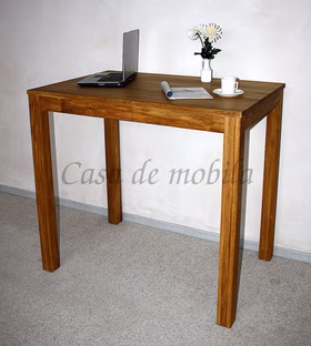 Bartisch 110x110x70cm DIEZ Eiche massiv geölt Bartisch aus massiver Eiche rechteckig natur geölt