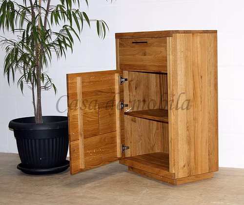Kommode links 69x104x40cm WINDSOR Eiche geölt Hirnholz