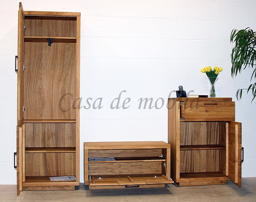 Dielen-Set 3teilig WINDSOR Eiche massiv geölt